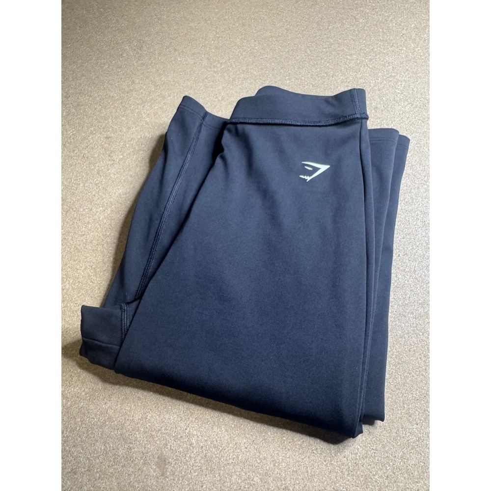 Gymshark Womens Black High Waisted‎ Wide Leg Yoga Pants Athletic Trousers XS